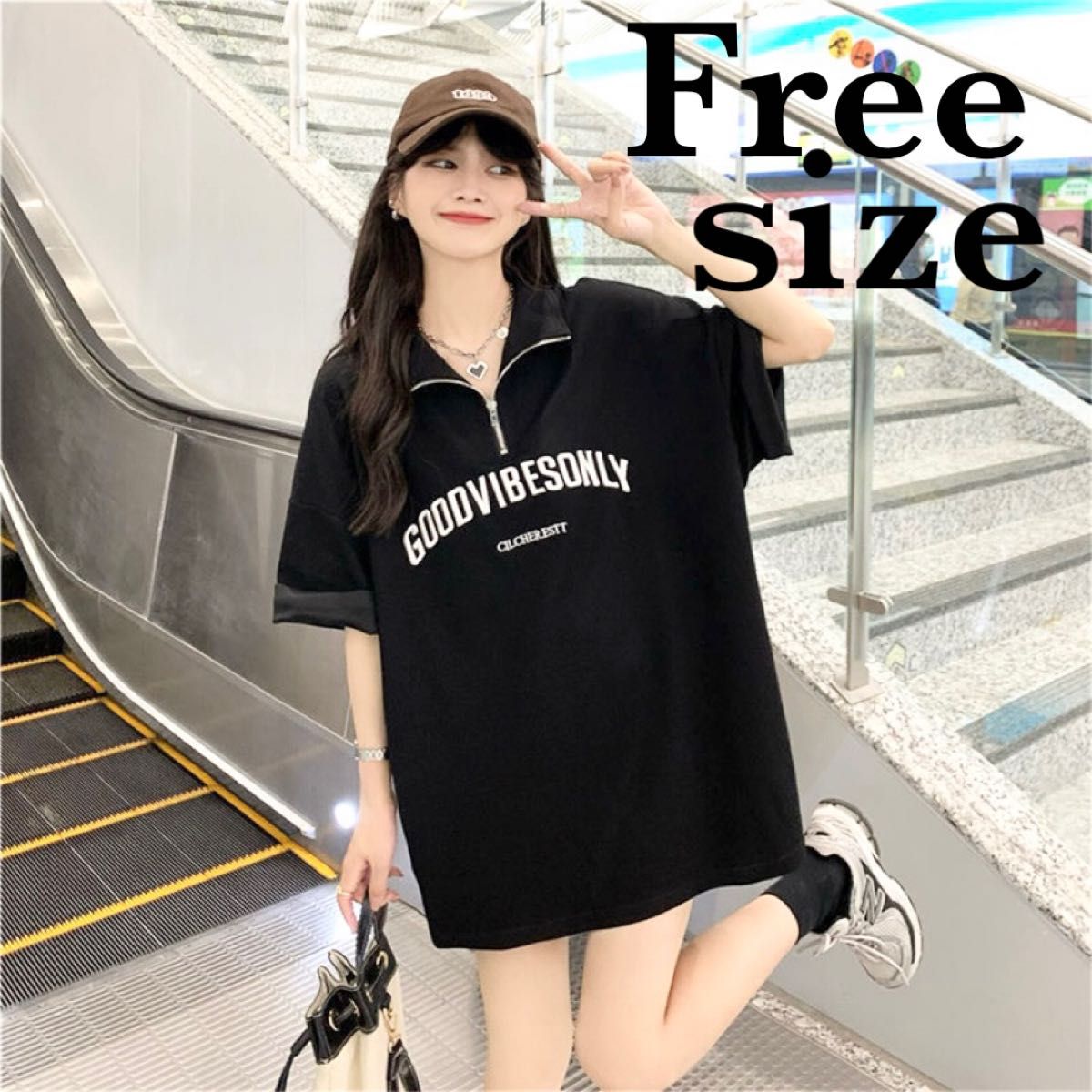 韓国 ストリート 袖ロゴ ロングスリーブ ロンT 長袖 Tシャツ 男女兼用