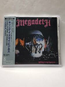 MEGADETH/KILLING IS MY BUSINESS...AND BUSINESS IS GOOD/ mega tes/ki кольцо *iz* мой * бизнес / записано в Японии (1st Press )CD/ с лентой /1985 год /1st