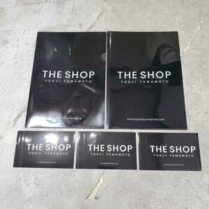 セット売り THE SHOP YOHJIYAMAMOTO ヨウジヤマモト クリアファイル ステッカー