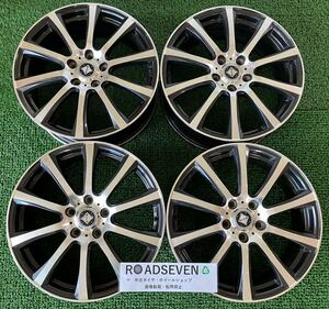 ★Wedsウェッズ RiZLEY ライツレー 18インチ 18×7J +53 114.3 5H ハブ:約73mm 4本Set 社外アルミ 中古 ★腐食、ミミズ部分有 ★送料無料