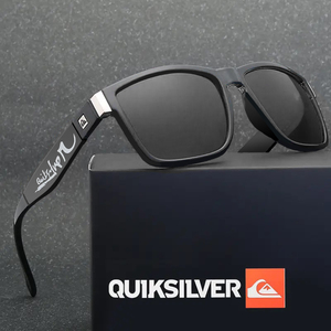 QUIKSILVER Quick Silver sunglasses UV cut polarizing lens man and woman use box / pouch / lens cleaner attaching black black we Lynn ton 