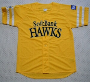 福岡ソフトバンクホークス【FUKUOKA SOFTBANK HAWKS】　応援用レプリカユニホーム　黄色　サイズ L　鷹の祭典2008年 20th/70th記念モデル