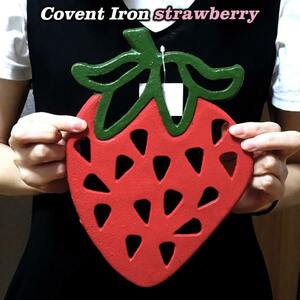  dishmat strawberry to rivet ko vent iron pretty strawberry store . shop Cafe interior miscellaneous goods kitchen goods antique 