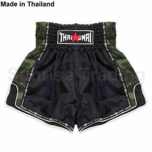 新品 THAISMAI ムエイタイ キックボクシング パンツ XLサイズ ユニセックス ブラック ショーツ ボクシング MMA 格闘技 スポーツ グローブ