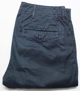 Workers K&T H MFG Co (ワーカーズ) Officer Trousers Slim / オフィサートラウザー スリム ネイビー w30