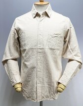 Workers K&T H MFG Co (ワーカーズ) Modified Regular Collar Shirt / レギュラーカラーシャツ 5.5oz Lt. Ecru Supima OX 美品 size 14_画像2