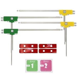 高感度 AVIC-CZ902 カロッツェリア 地デジ フィルムアンテナ 両面テープ 取説 ガラスクリーナー付 送料無料