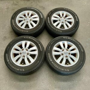 タイヤ付き純正ホイール4本セット　セレナ　C26　15×5 1/2J　+45　114.3　5穴　195/65R15　2021年製　4・5ミリ