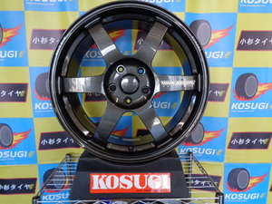 レイズ　ボルクレーシング　TE37 SAGA S-plus 8.5J-18 5H114.3 +50　中古ホイール　インプレッサ　WRXなど　神奈川県