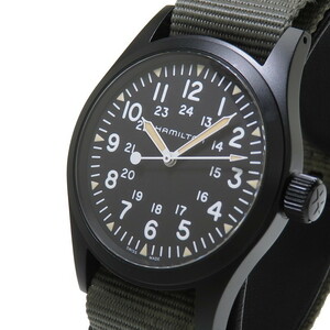 HAMILTON/ハミルトン H694090 カーキ　フィールド　メカニカル 腕時計 ステンレススチール/ナイロン 手巻き 黒 メンズ