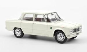 ノレブ 1/18 アルファロメオ ジュリア TI スーパー クアドリフォリオヴェルデ 1963 ホワイト NOREV ALFA ROMEO Giulia TI Super ミニカー