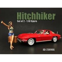 アメリカン ジオラマ 1/18 フィギア ヒッチハイカー 男女2体セット American Diorama Hitchhiker Set of 2 Figures_画像2