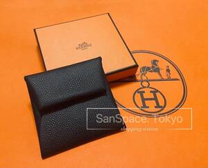 希少 新品 エルメス コインケース エプソン ブラック HERMES Change purse Bastia Epson Noir(Black) NEW