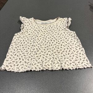 【古着☆サイズ90】べべ　bebe 半袖　トップス　袖フリル　シンプル トップス 半袖Tシャツ