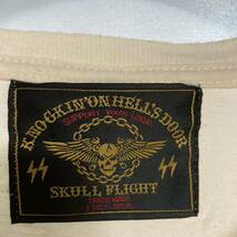 送料185円 SKULL FLIGHT スカルフライト Tシャツ サイズL バイカーズ_画像5