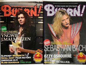 BURRN!2002年　2月&2002年 5月 2冊　ハードロック、ヘビィメタル音楽雑誌