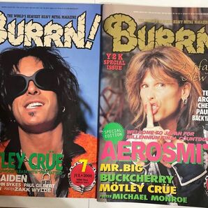 BURRN!2000年　1月&2000年 7月 2冊　ハードロック、ヘビィメタル音楽雑誌