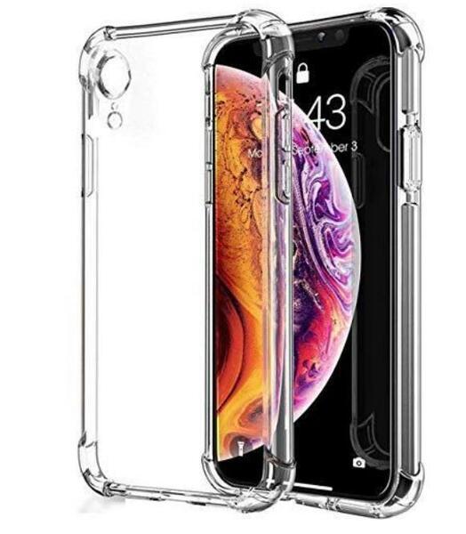 iphone XR クリア ラバー シリコン ケース ショック軽減ケース