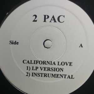 2PAC / DAZ DILLINGER / CALIFORNIA LOVE / IN CALIFORNIA/お買い得/大人気曲/12in/アナログ/レコード/カリフォルニアラブ