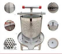 養蜂機器 蜂蜜抽出 ワックスプレス機 養蜂機器 絞り機 手動 手動式蜂蜜分離器 ステンレス製_画像5