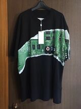 黒48新品46%off メゾンマルジェラ オーバーサイズ Motherboard Tシャツ 半袖 カットソー 20SS 48 M Maison Margiela 10 メンズ ブラック_画像1