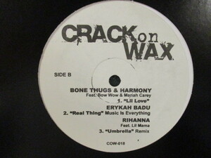 VA ： Crack On Wax 12'' // Rihanna FT Lil Mama / Erykah Badu / Bone Thugs & Harmony FT Mariah Carey / 5点で送料無料