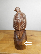 ライチョウ　木彫り　雷鳥　一位　イチイ　一位細工　鳥_画像8