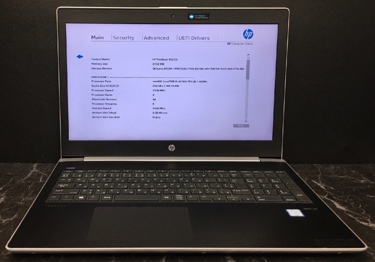 1円~ □ジャンクHP PROBOOK 470 G5 / 第8世代/ Core i5 8250U 1.60GHz