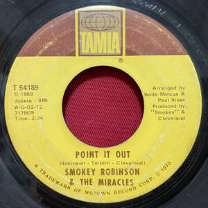 ◆USorg7”s!◆SMOKEY ROBINSON & THE MIRACLES◆POINT IT OUT◆