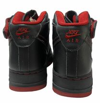 未使用品 02年 NIKE AIR FORCE 1 MID BLACK/BLACK-VARSITY RED エアフォース 1 ミッド 黒/赤 US9 27㎝_画像4