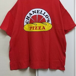 [送料無料](t21a4)2XLピッツァショップchanello's pizzaピザusaアメリカ輸入古着半袖プリントTシャツオーバーサイズゆるだぼ/企業の画像1