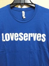 [送料無料](t23e1)S企業モノloveserves教会設立usaアメリカ輸入古着半袖プリントTシャツ_画像2