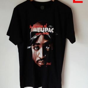 2PAC TUPAC トゥパック HIP-HOP メモリー バンドTシャツ(Ｌ)コ10