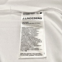 J.LINDEBERG ジェイリンドバーグ BODE REGULAR GOLF FIT POLO ノーカラー ドライ 半袖 ポロシャツ ホワイト size M_画像6