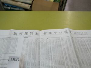 1831　AS 旅客運賃表・営業キロ程表 令和3年3月1日 近畿日本鉄道株式会社 【折畳み発送】