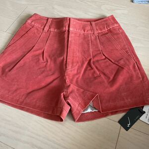 Муруа короткие брюки кожаная продукт m размер красный тег новый