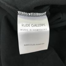 S1693-N◆美品◆ RUDE GALLERY ルードギャラリー 半袖Tシャツ カットソー プリント ◆ size2 ブラック 黒 コットン100_画像9