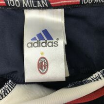 S2349-D◆90s◆old◆ イタリア製 Adidas AC Milan アディダス AC ミラン ゲームシャツ 半袖 ユニフォーム 公式 ◆sizeL ネイビー レッド_画像9