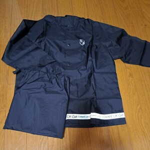 Rainwear Rain Court Kids 110 Comme CA ISM Черный черный капюшон с сумкой для хранения каппа с сумкой