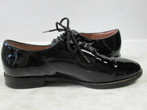 ◆INTER-CHAUSSURES インターショシュール ブラックエナメル シューズ ヒール2㎝ 靴 レディース 38 24cm/中古_画像6