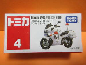 同梱可★シュリンク包装未開封★絶版トミカ ４★『Honda VFR 白バイ』SCALE 1/32★タイヤ回転★送料220円〜