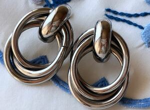 ヴィンテージ ** フープモチーフイヤリング vintage earrings USA