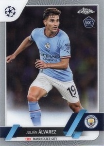 2022-23 Topps Chrome UEFA Club Competitions Soccer JULIAN ALVAREZ アルバレス RC ルーキー マンチェスター・シティ アルゼンチン代表