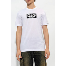 送料無料 2 DOLCE&GABBANA ドルチェ＆ガッバーナ G8QI4T FU7EQ ホワイト Tシャツ カットソー 半袖 size 50_画像2