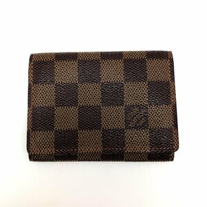 LOUIS VUITTON ルイヴィトン 【5111D】 アンヴェロップ カルトドゥ ヴィジット N62920 ダミエ ブラウン カードケース メンズ レディース