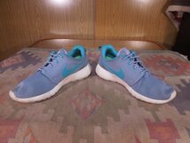 ★●NIKEナイキ●ROSHE ONEローシワン厚底スニーカー青灰緑USW7●24cmランニングシューズ_画像1