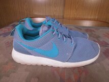 ★●NIKEナイキ●ROSHE ONEローシワン厚底スニーカー青灰緑USW7●24cmランニングシューズ_画像3