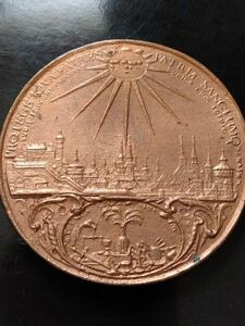 ドイツ・ニュルンベルク都市景観大型メダル　レア（希少）1627年　極美 