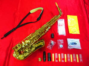  Kawai alto saxophone KAS-158L Gold Rucker Petit-custom ultimate beautiful goods ( extra attaching )