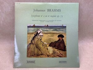 中古LP BRAHMS SYMPHONIE NO2 RICHESSE CLASSIQUE GUNTER WAND 30 RC 645　CIF853